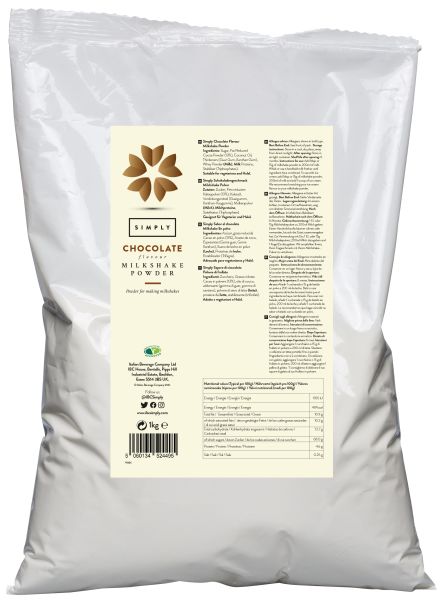 Simply Chocolate Milkshake Powder - 1kg Bag
