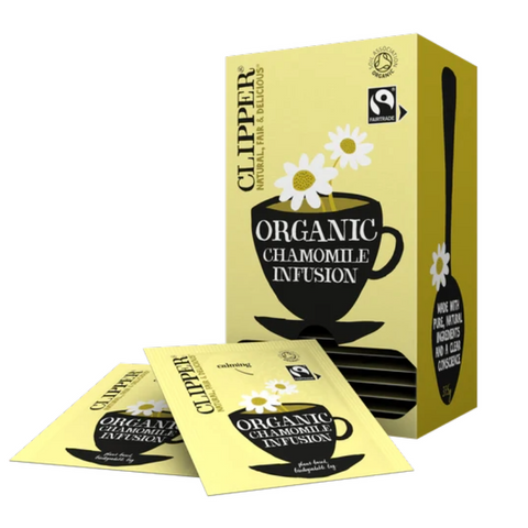 Clipper Fairtrade Organic Chamomile Envelope Tea Bags 