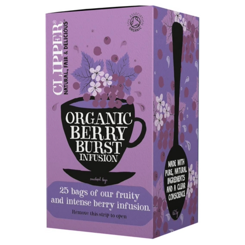 Clipper Organic Berry Burst Envelope Tea Bags