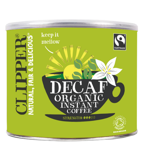 Clipper Fairtrade Organic Decaf Instant Coffee