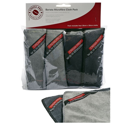 Crema Pro Barista Microfibre Cloths - 4 Pack