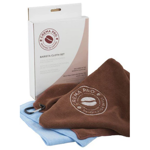 Crema Pro Microfibre Cloth & Barista Towel Set