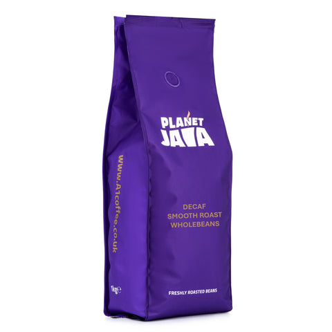 Planet Java Decaf Smooth Roast Coffee Beans (20 x 1Kg) - £10.99/kg