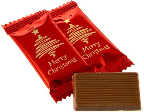 Xmas Milk Orange Chocolate Petits "Merry Christmas" (100)
