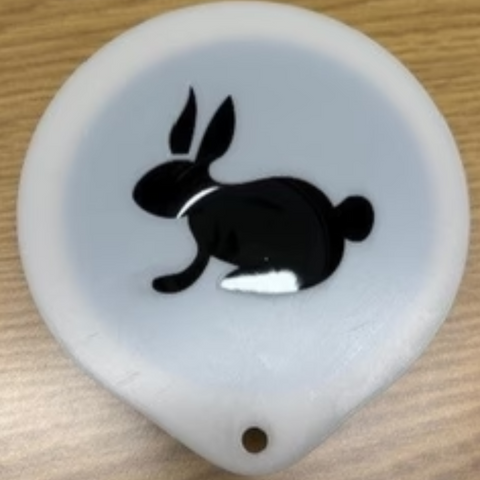 Easter Bunny Latte Art Coffee Stencil