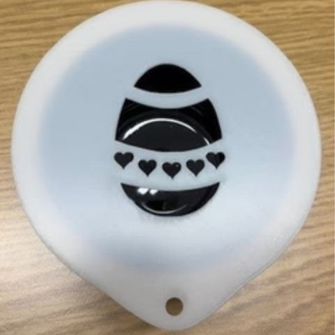 Easter Egg Latte Art Coffee Stencil