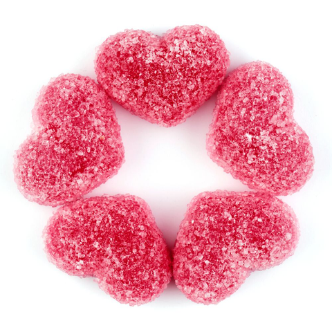 Fizzy Strawberry Hearts