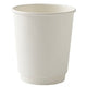 8oz White Double Wall Paper Cups (100)