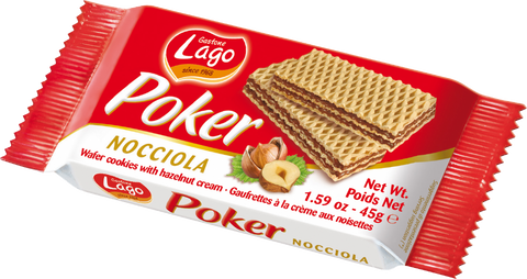 Gastone Lago Poker Hazelnut Cream Wafers 