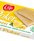 Gastone Lago Poker Lemon Cream Wafers (20 x 45g)