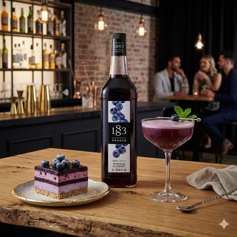 1883 Maison Routin Blueberry Syrup - 1 Litre (Plastic Bottle)