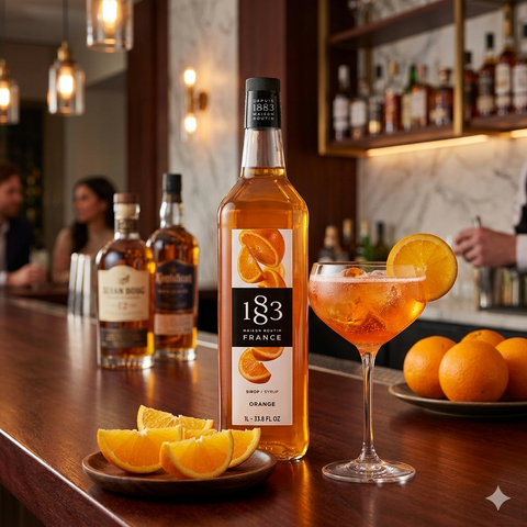 1883 Maison Routin Orange Syrup - 1 Litre (Glass Bottle)