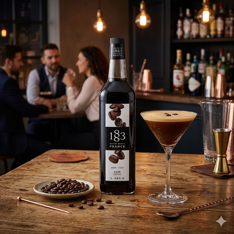 1883 Maison Routin Coffee Syrup - 1 Litre (Glass Bottle)