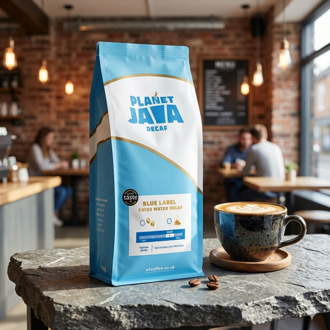 Planet Java Blue Label Swiss Water Decaf Arabica Coffee (1kg)