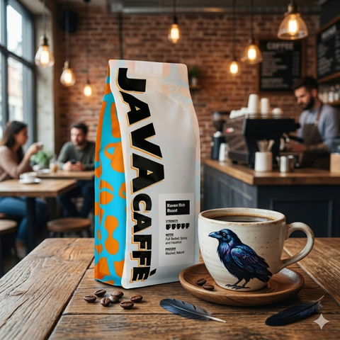 Java Caffe Raven Rich Roast Coffee (1kg)