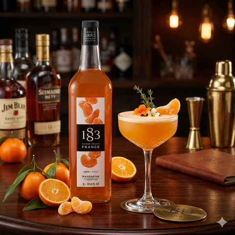 1883 Maison Routin Tangerine Syrup - 1 Litre (Glass Bottle)