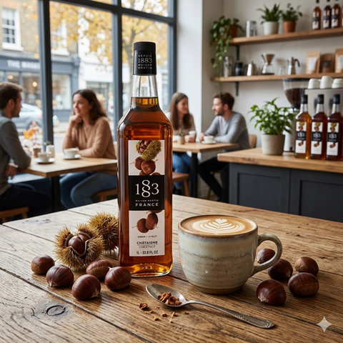 1883 Maison Routin Chestnut Syrup - 1 Litre (Glass Bottle)