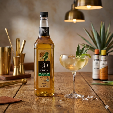 1883 Maison Routin Agave Organic Syrup - 1 Litre (Glass Bottle)