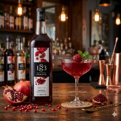 1883 Maison Routin Pomegranate Syrup - 1 Litre (Glass Bottle)