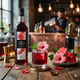 1883 Maison Routin Hibiscus Syrup - 1 Litre (Glass Bottle)
