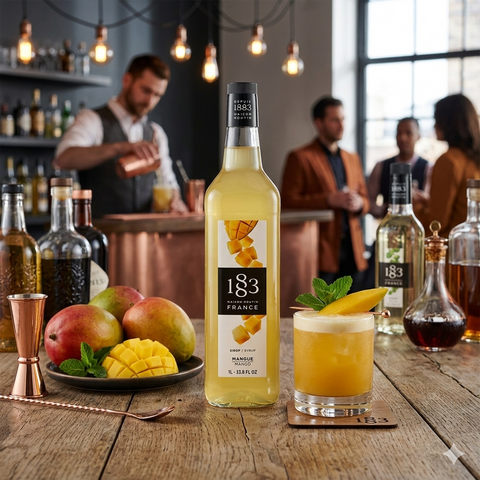 1883 Maison Routin Mango Syrup - 1 Litre (Glass Bottle)