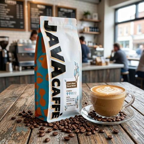 Java Caffe Decaf Lion's Mane Infused Ground Coffee (1kg)