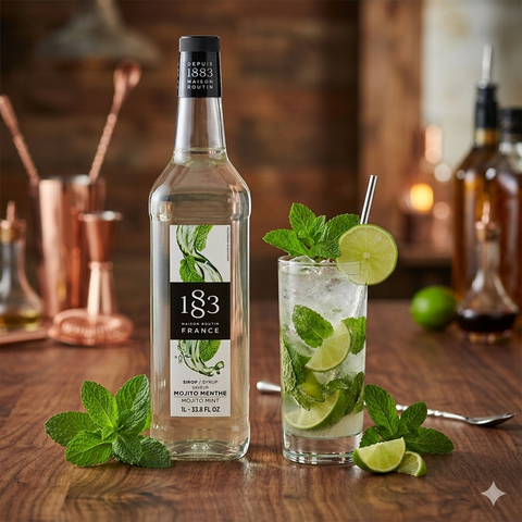 1883 Maison Routin Mojito Syrup - 1 Litre (Plastic Bottle)