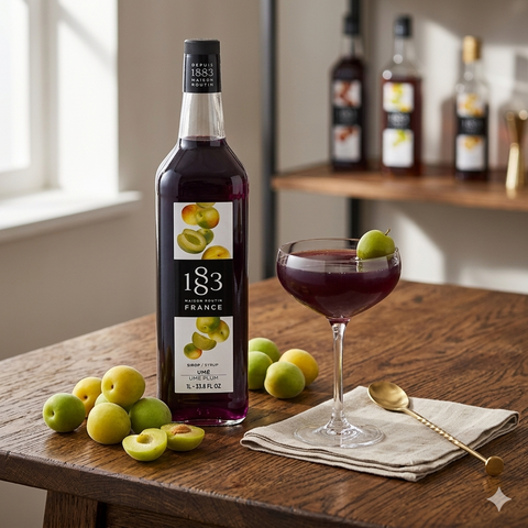 1883 Maison Routin Ume Plum Syrup - 1 Litre (Glass Bottle)