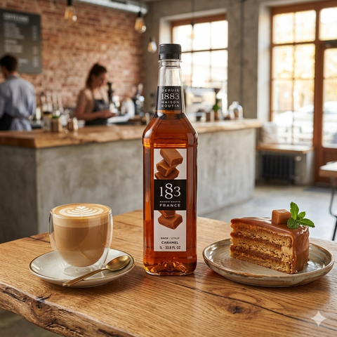 1883 Maison Routin Caramel Syrup - 1 Litre (Plastic Bottle)