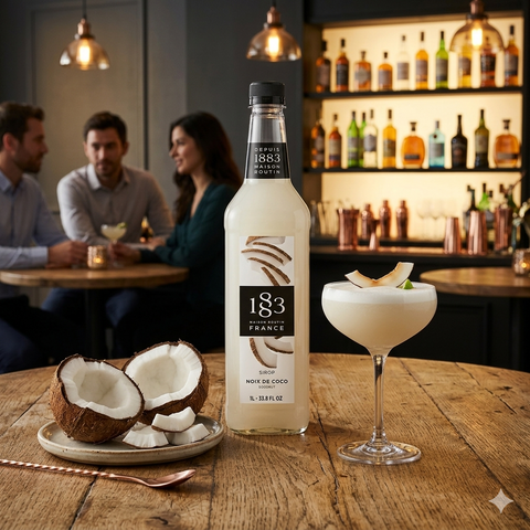 1883 Maison Routin Coconut Syrup - 1 Litre (Plastic Bottle)