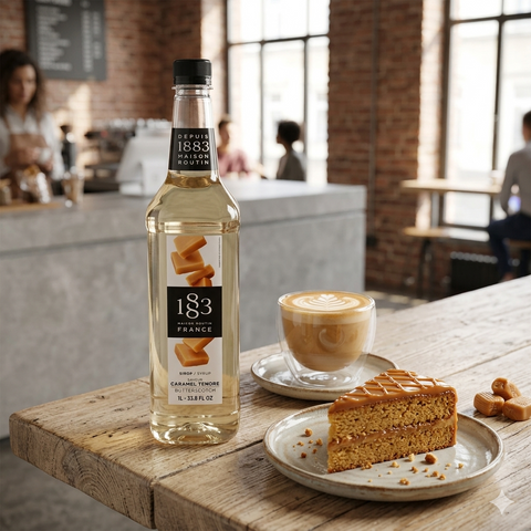 1883 Maison Routin Butterscotch Syrup - 1 Litre (Plastic Bottle)