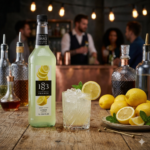 1883 Maison Routin Lemon Syrup - 1 Litre (Plastic Bottle)
