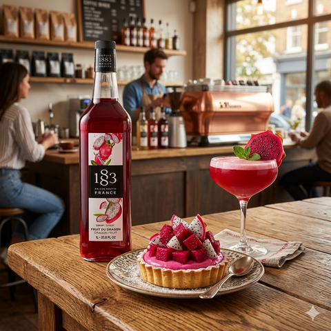 1883 Maison Routin Dragonfruit Syrup - 1 Litre (Plastic Bottle)