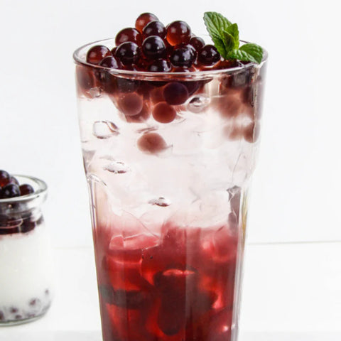 Grape Pearls Popping Juice Balls