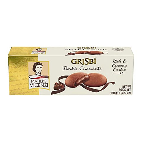 Grisbi Double Chocolate Cream Biscuits (150g)