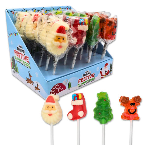 Festive Gummy Pops (24 x 22g sticks)