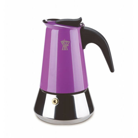 Pezzetti Steelexpress Moka Pot - 2 Cup Lilac