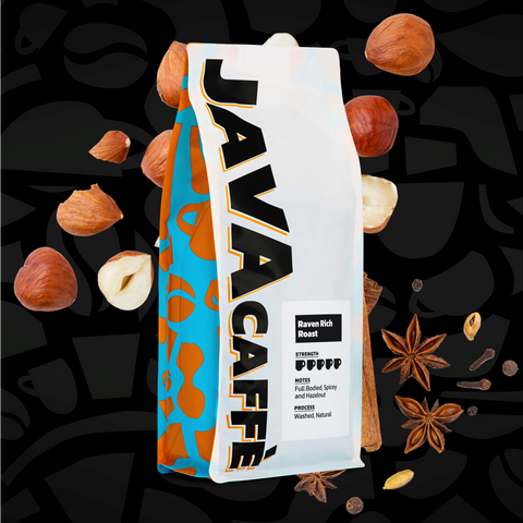 Java Caffe Raven Rich Roast Coffee