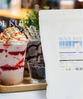 Kool Kup product with a dessert on a table