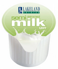 Lakeland UHT Semi Skimmed Milk Portions (120 Pots)
