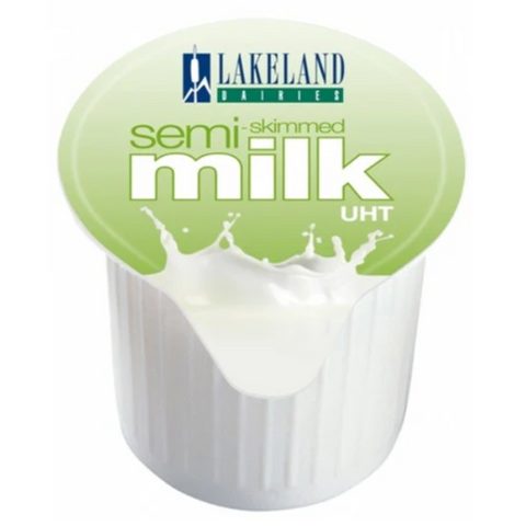 Lakeland UHT Semi Skimmed Milk Portions (120 Pots)