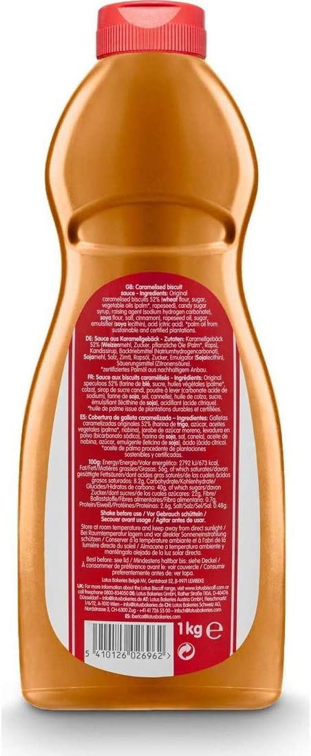 Lotus Biscoff Squeezy Sauce (1Kg)