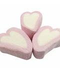 Pink & White Large Heart Marshmallows (1kg)