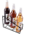 Metal Syrup Bottle Rack - 3 Syrups