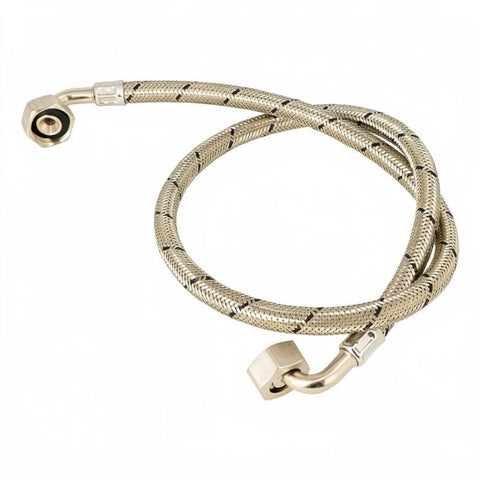 Metal Braided Coffee Machine Hose 1 Metre | 3/4" Elbow