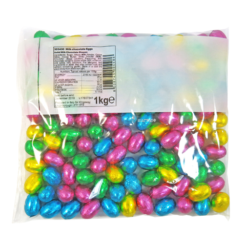 Milk Chocolate Foil Covered Mini Eggs (1Kg)