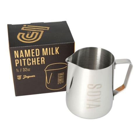 Milk Frothing Jug - Etched 'Soya'