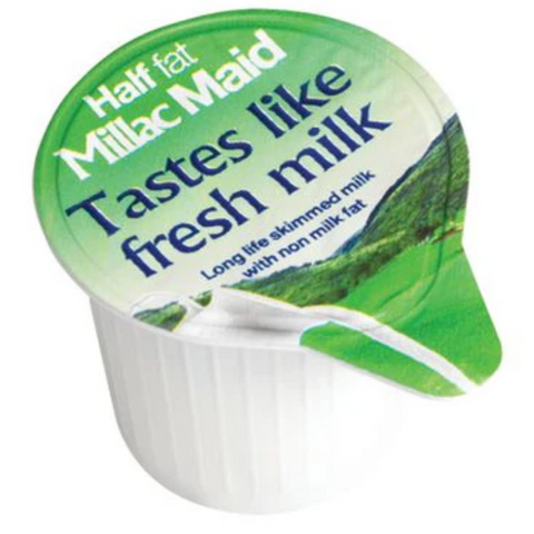 Millac Maid Milk Pots Half Fat (120 Pots)