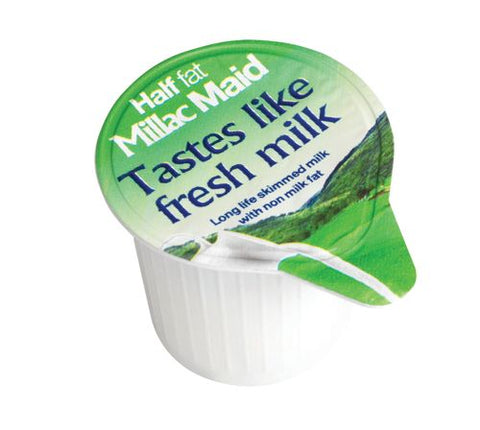 Millac Maid Half Fat Milk Pots