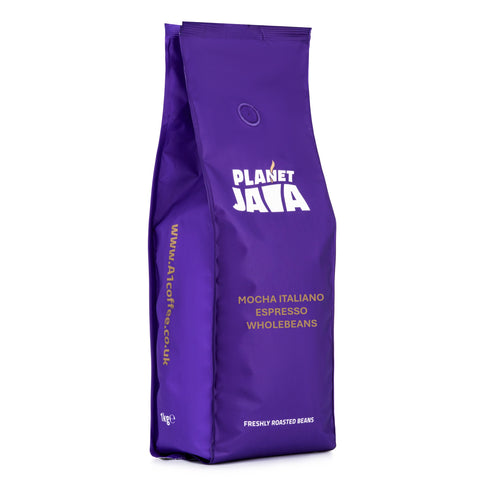 Planet Java Mocha Italiano Espresso Wholebeans (4x1Kg)